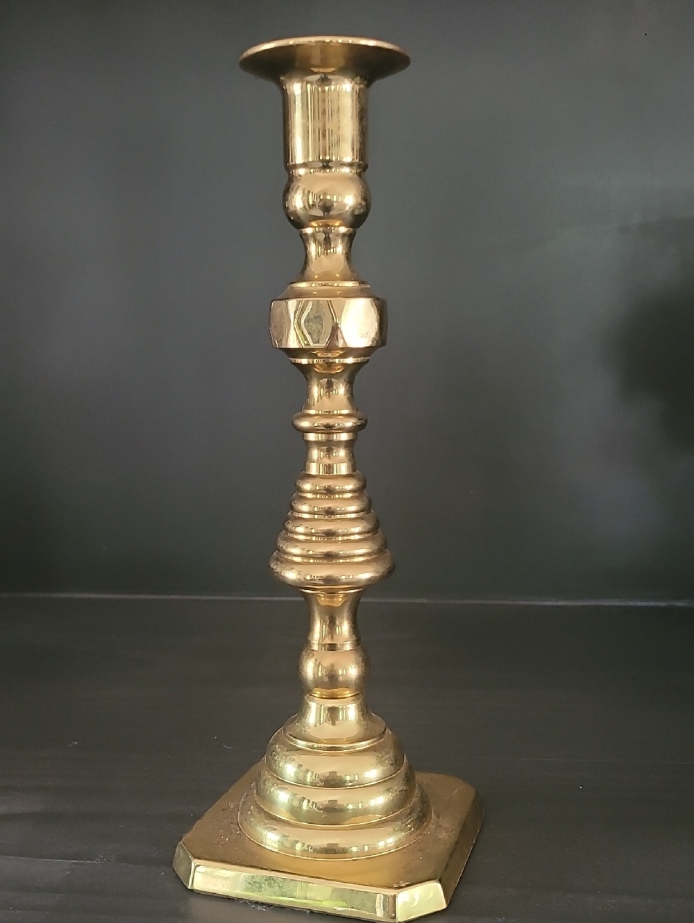 baldwin Polished Brass Candlestick Holder